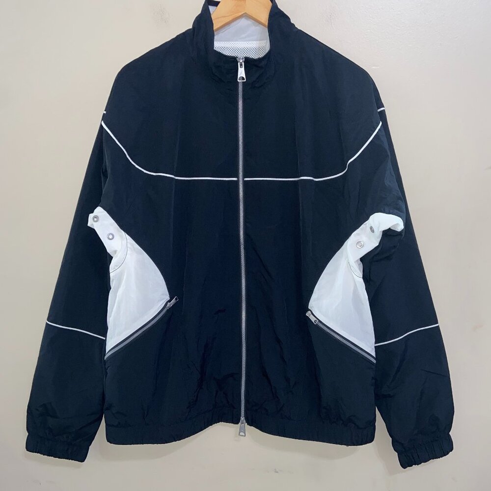 Nike Air Jordan Essentials Warm Up Jacket Men's Black/White DV7624-010 NEW